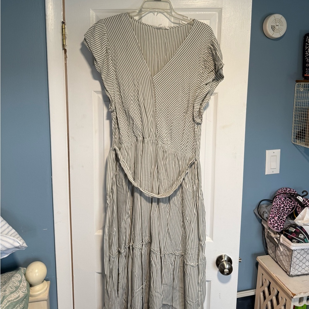 Lucky Brand Striped Maxi Dress